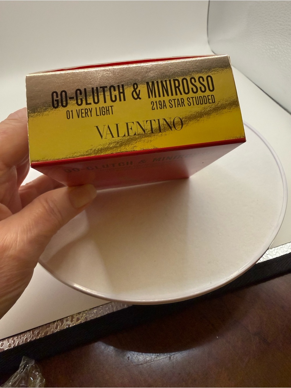 Valentino Go Clutch Red Compact Powder & Mini Rosso Red Lipstick Duo - Picture 3 of 3